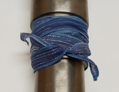 Judy Larson's Ribbon Wrapped Bracelet tips - , Wire Jewelry Design, Design, the ends are left loose and falling gracefully
